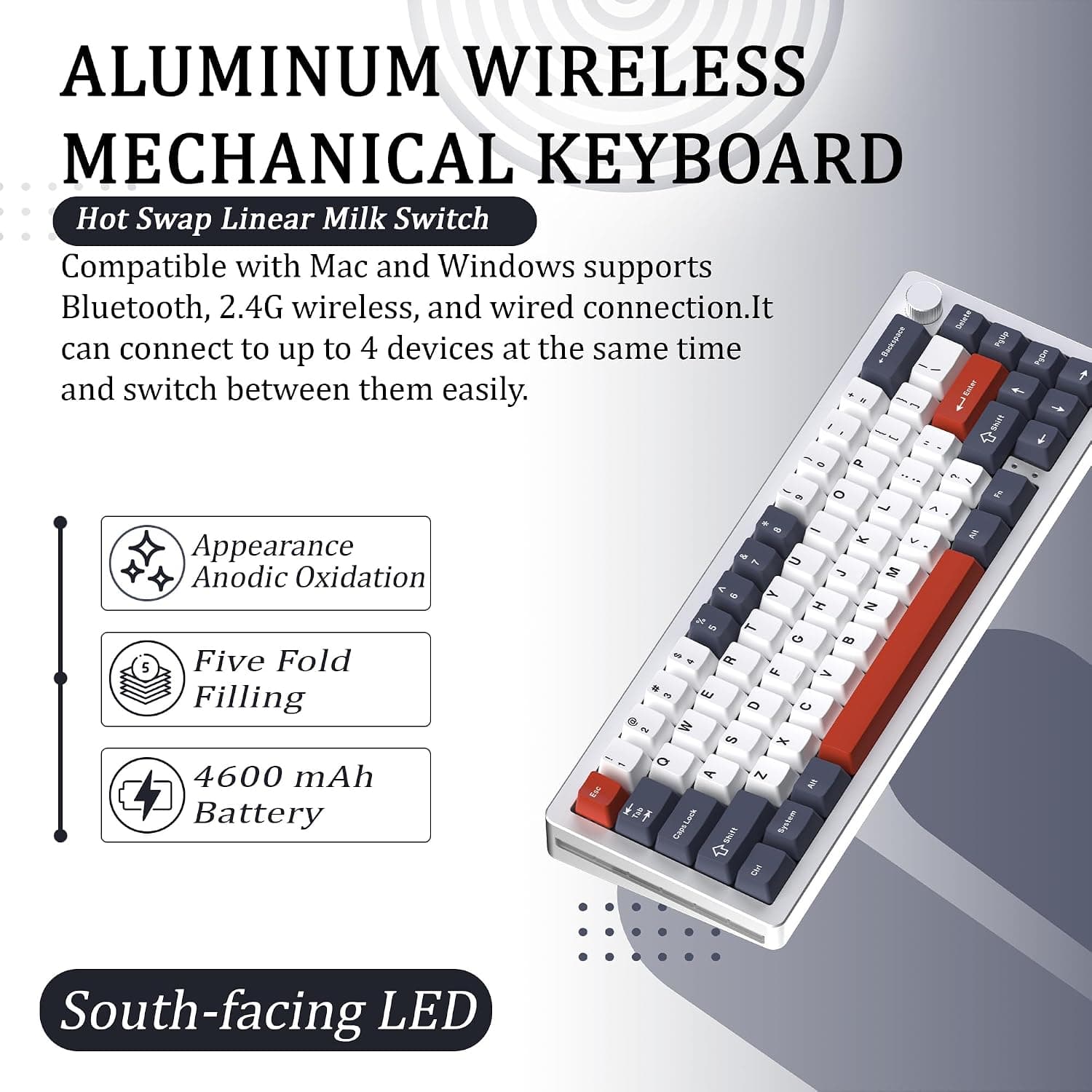 Unbranded Aluminum Wireless Mechanical Keyboard 65% review